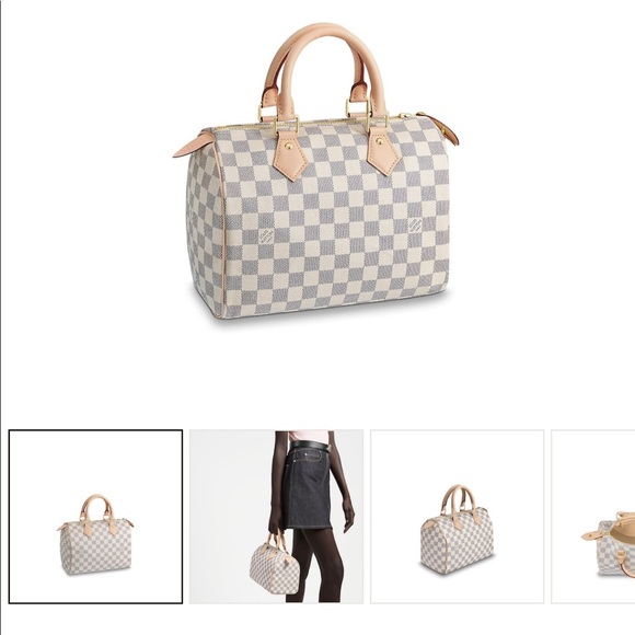 Louis Vuitton Handbags - LV SPEEDY 25 DAMIER AZUR CANVAS